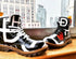 HEED NYC Red, White and Black High Grade Vegan Leather Martin Boot